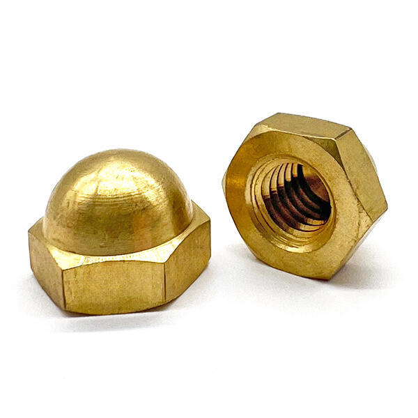 #10-24 Brass Acorn Nuts