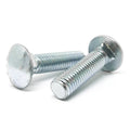 1/4-20x2-1/2" Grade 5 Round Head Square Neck Carriage Bolts Zinc