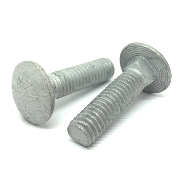 1/2-13x1-3/4" A307 Grade A Carriage Bolts Galvanized
