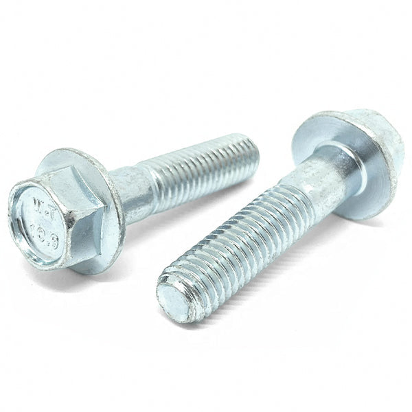 M10-1.25x90 Class 10.9 JIS Hex Flange Bolts Zinc Clear
