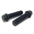 M10-1.50x20 Metric 12 Point Flange Screws Class 12.9 Black Oxide