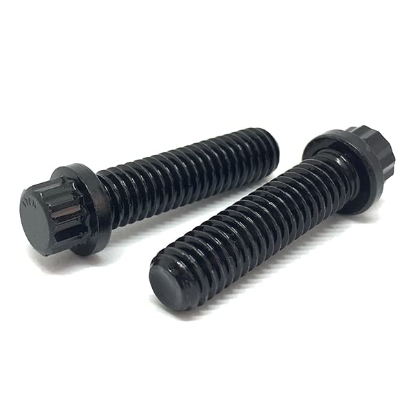 M16-2.00x40 Metric 12 Point Flange Screws Class 12.9 Black Oxide