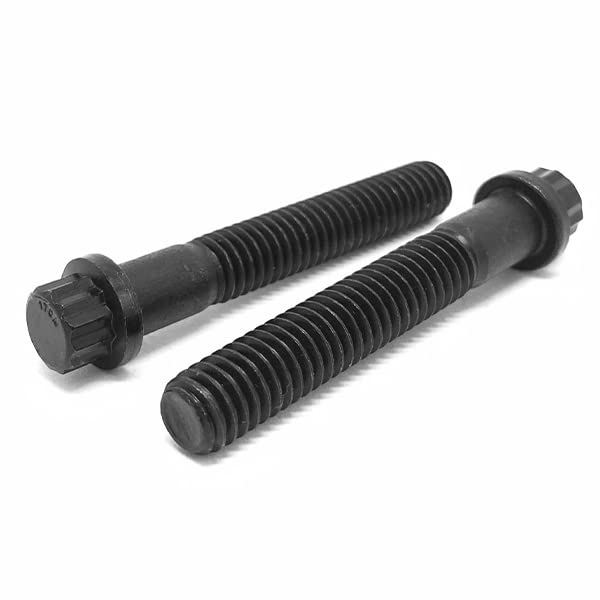 M6-1.00x35 Metric 12 Point Flange Screws Class 12.9 Black Oxide