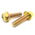 3/4-10x2" Grade 8 Hex Flange Frame Bolts Zinc Yellow