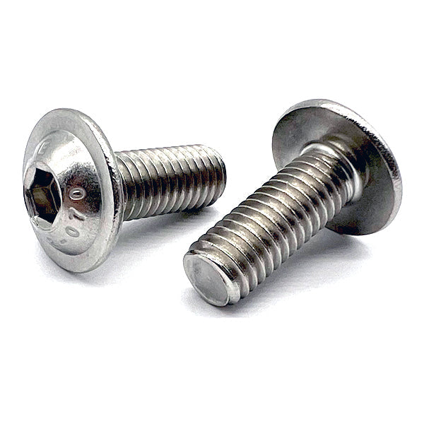 M3-0.5x8 A2-70 Stainless Steel Button Flange Socket Cap Screws
