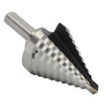 #5 High Speed Steel Round Shank Step Drill Bit, (1/4" - 1-3/8" by 1/8")