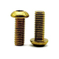 #10-24x3/4" Brass Button Head Socket Cap Screw