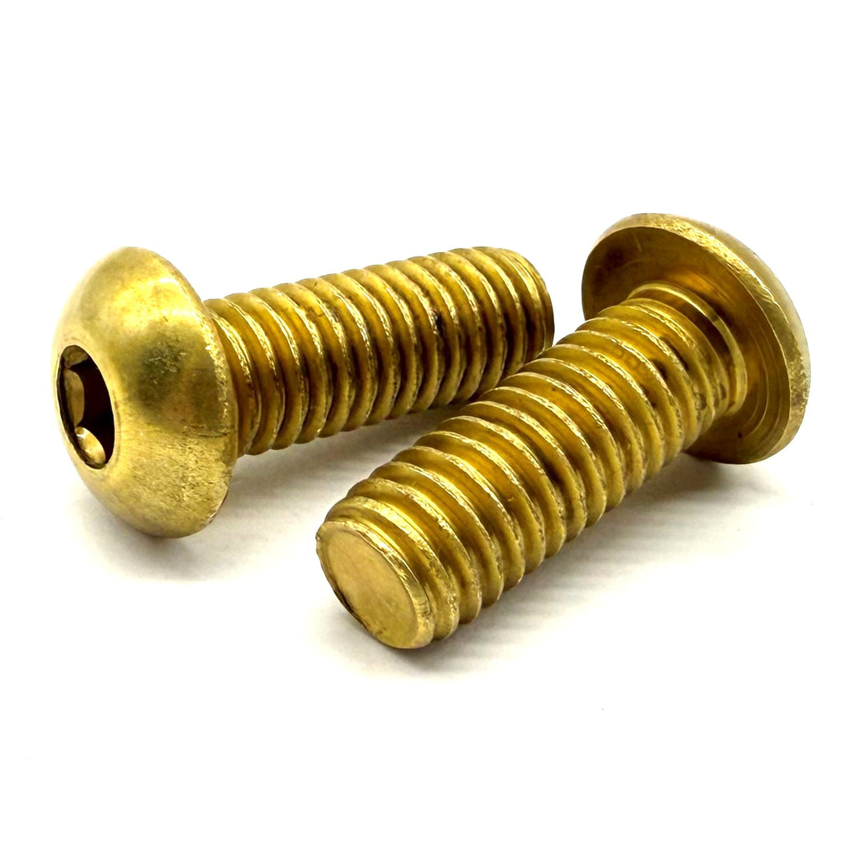 #10-32x1" Brass Button Head Socket Cap Screw