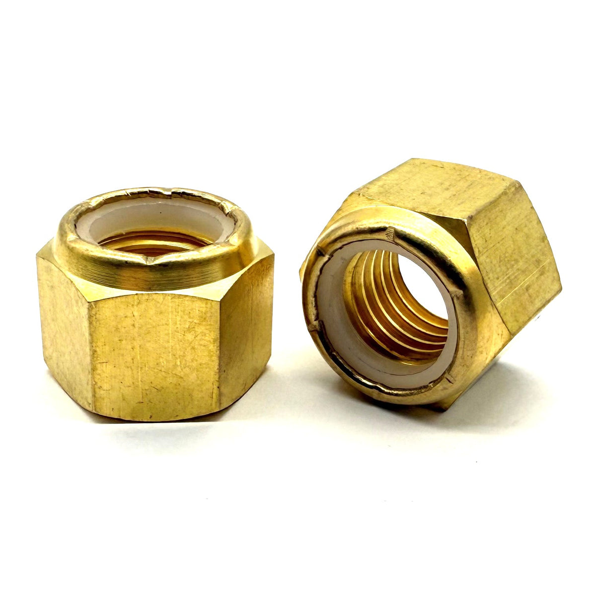 3/4"-10 Brass Nylon Insert Locknut