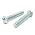#10-24x3" Combo Round Head Machine Screws Steel Zinc