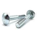 M8-1.25x45 Class 4.6 Round Head Carriage Bolts Zinc