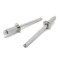 3/16" Dia 1/4"-3/8" (66)  Grip - Dome Head Blind Rivets Stainless/Stainless Mandrel
