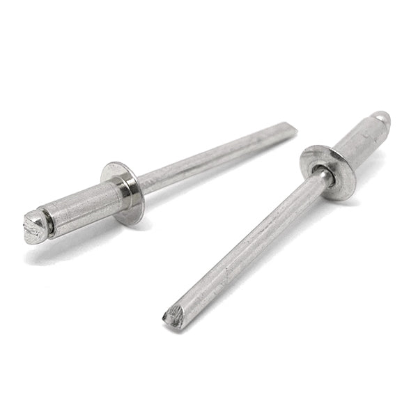 1/8" Dia 1/4"-5/16" (45)  Grip - Dome Head Blind Rivets Stainless/Stainless Mandrel
