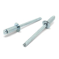 5/32" Dia 3/16"-1/4" (54) Grip - Dome Head Blind Rivets Steel/Steel Mandrel Zinc