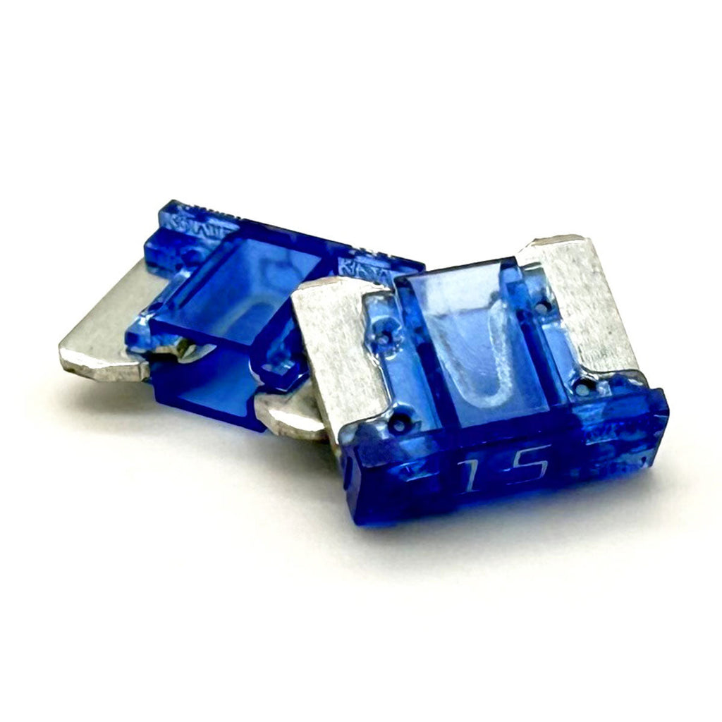 15AMP APS/ATT Low Profile Mini Blade Fuse 32V Blue
