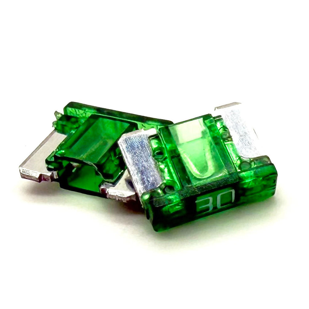 30AMP APS/ATT Low Profile Mini Blade Fuse 32V Green