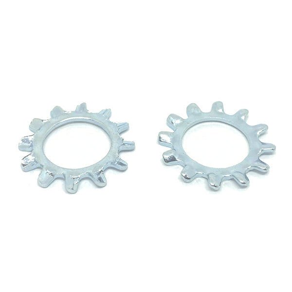 M3 Class 10 External Tooth Lock Washers Zinc Clear