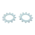 M12 Class 10 External Tooth Lock Washers Zinc Clear