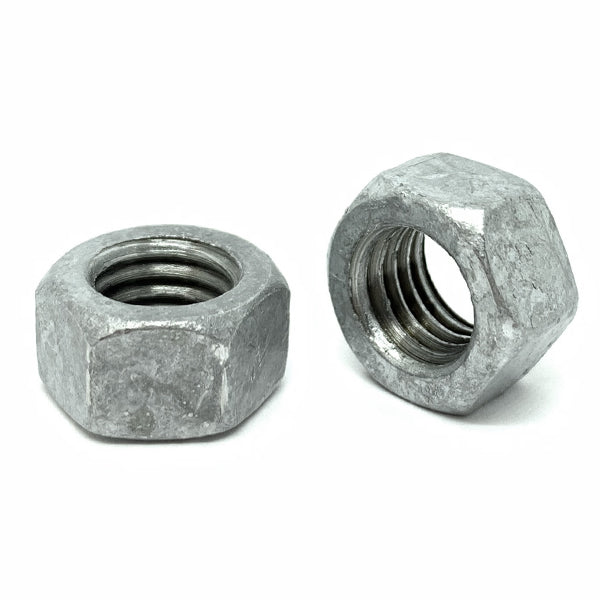 #10-24 Grade 2 Finished Hex Nuts Zinc Clear