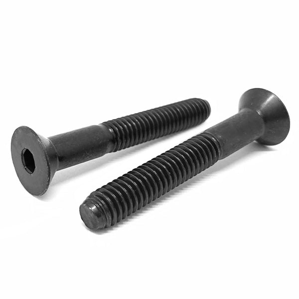 M6-1.0x80 Class 12.9 Alloy Flat Socket Head Cap Screws Black Oxide