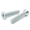 M8-1.25x30 Class 12.9 Alloy Flat Socket Head Cap Screws Zinc