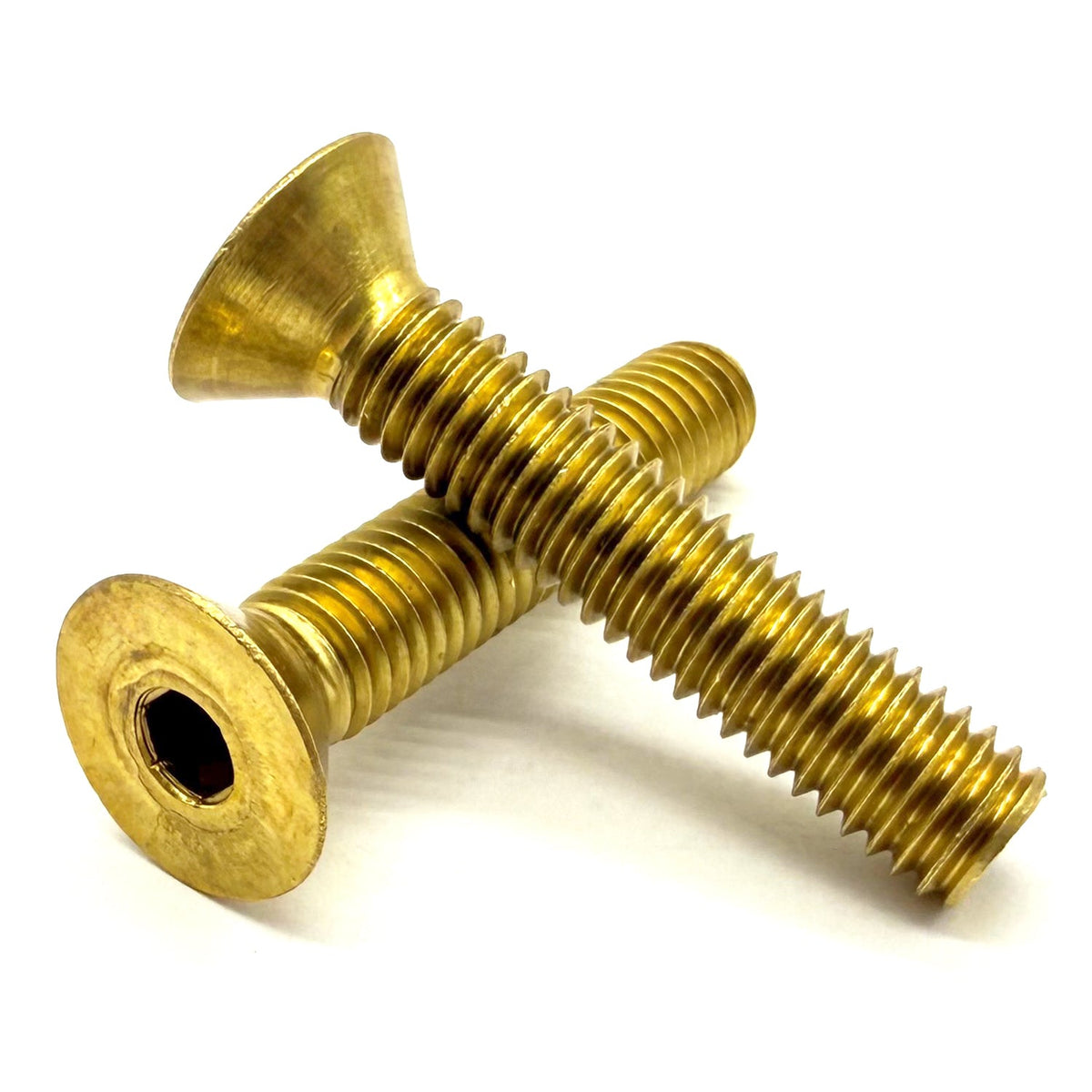 1/2"-13x2" Brass Flat Head Socket Cap Screw