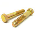 3/8"-16x5-1/2" Hex Cap Screws Grade L-9 Bolts USA Zinc Yellow