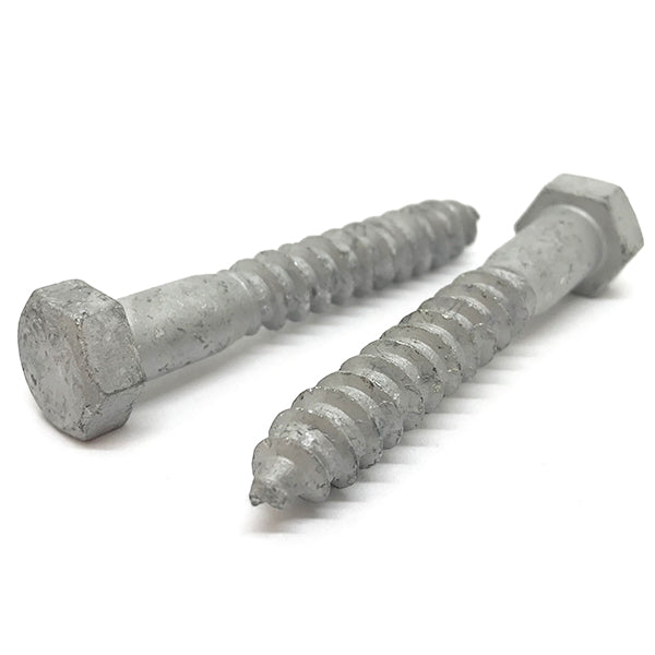 1/4-10x6" 316 Stainless Steel Hex Lag Screws