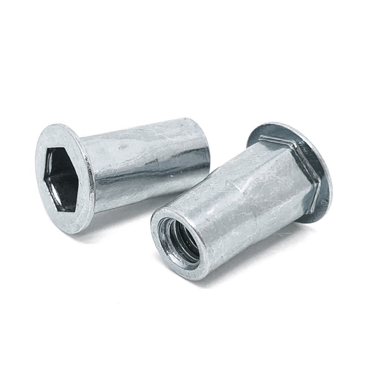 M6-1.0 ISO (0.70-4.20) Aluminum Hex Rivet Nut