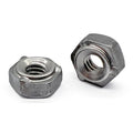 M12-1.75 3 Prong Short Pilot Hex Weld Nuts