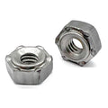 M6-1.0 6 Prong Short Pilot Hex Weld Nuts