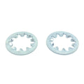 M10 Class 10 Internal Tooth Lock Washers Zinc Clear
