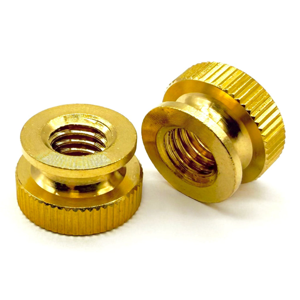 #10-32 Brass Knurled Thumb Nut