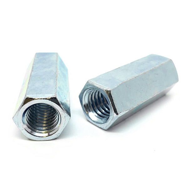 1-8 x 2-3/4" Steel Coupling Nuts Zinc