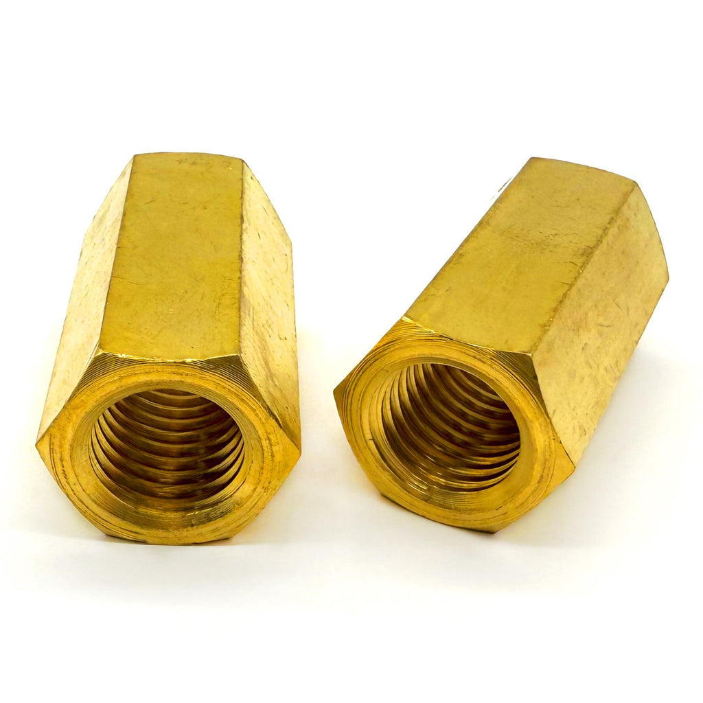 1/4"-20 X 7/8" Brass Coupling Nut