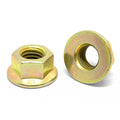 M10-1.5 Class 10 Hex Flange Nuts Zinc Yellow