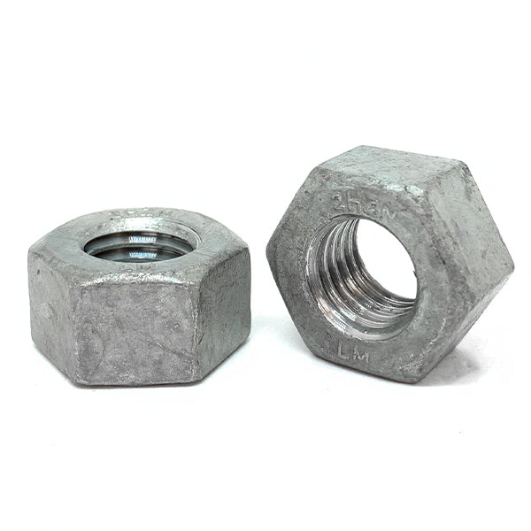 3/4"-10 Grade 2H Heavy Hex Nuts Galvanized