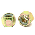 7/16"-20 Grade 8 Hex Nylon Insert Lock Nuts Zinc Yellow