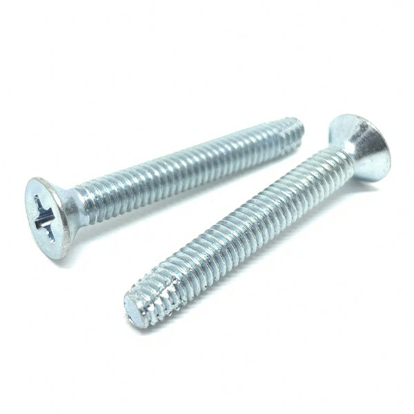 #10-24x1-3/4" Phillips Flat Head Type F Thread Cutting Screws Zinc