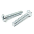 #8-32x5/8" Phillips Flat Head Machine Screws Steel Zinc