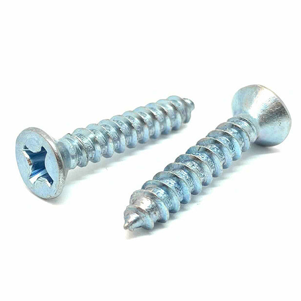 #10X3/4" Phillips Flat Head Type AB Self Tapping Sheet Metal Screws Zinc