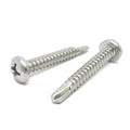 #8x5/8" Stainless Steel Phillips Pan Head #2 Point Self Drilling Screws