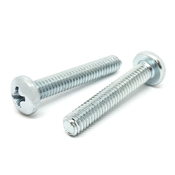 #8-32x3/8" Phillips Pan Head Machine Screws Steel Zinc