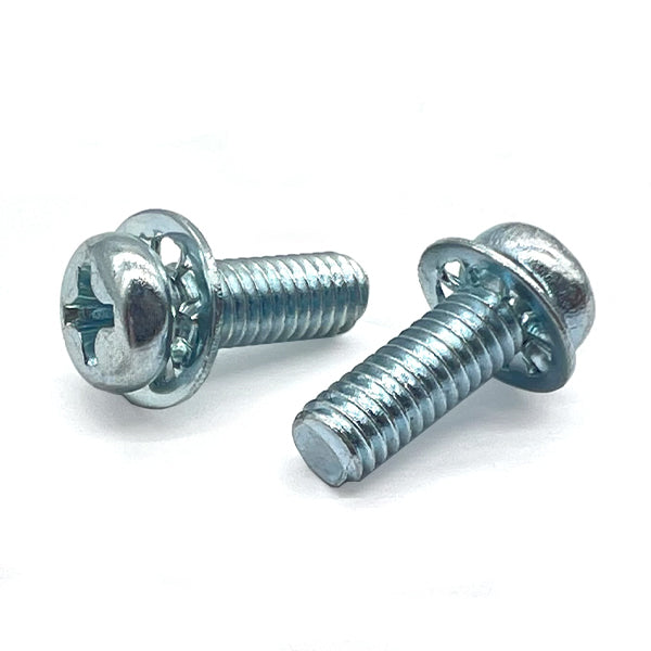 #10-32x1-1/4" Internal Tooth Sems Phillips Pan Head Machine Screws Zinc