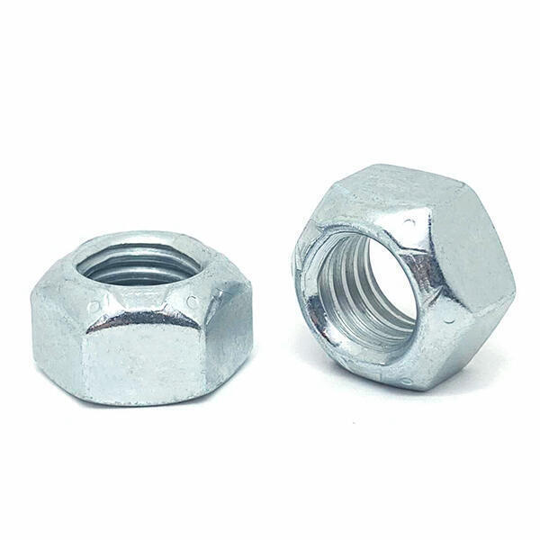 M12-1.75 Class 10 Hex Top Lock Nuts Coarse Thread Zinc