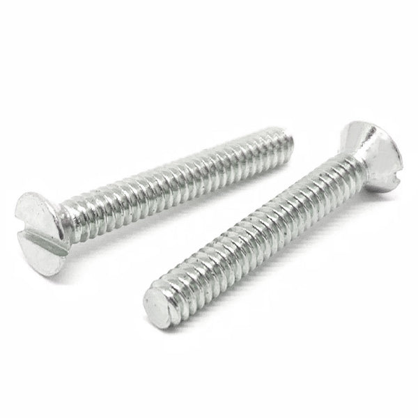 #6-32x1/4" Stainless Steel Slotted Flat Head Machine Screws Steel