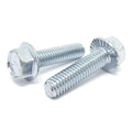 1/2-13x3/4" Grade 5 Serrated Hex Flange Bolts Zinc Clear