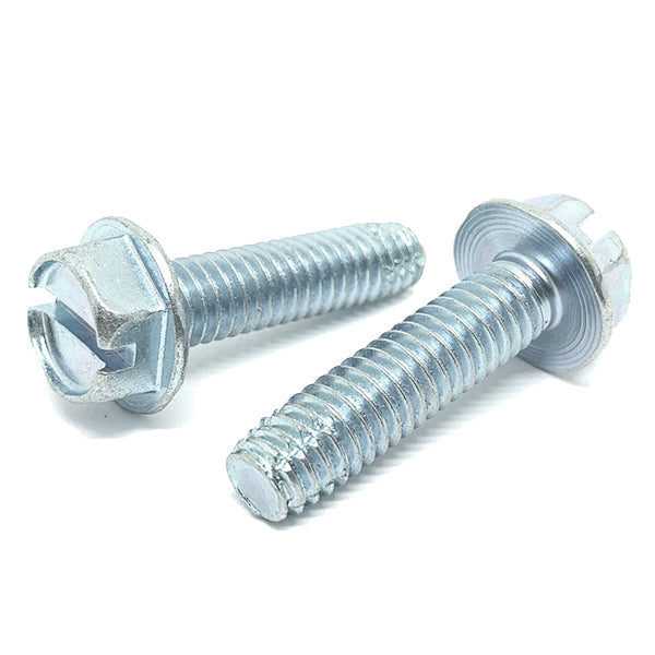 #8-32x3/4"  Slotted Hex Washer Head Type F Thread Cutting Screws Zinc