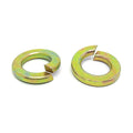 M18 Split Lock Washers Zinc Yellow