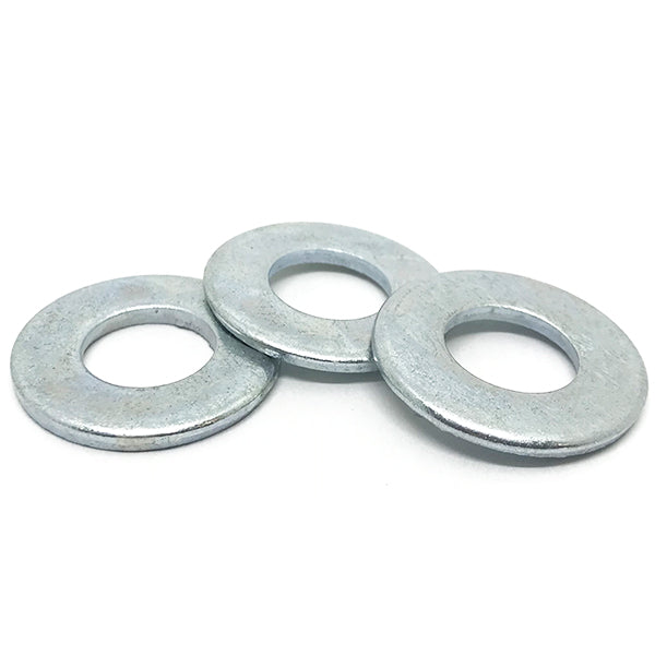 7/16" SAE Low Carbon Flat Washers Zinc